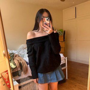 Off the shoulder sweater